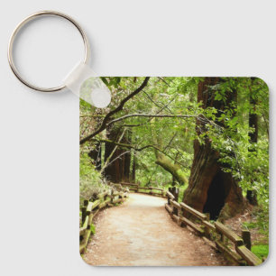 Muir Woods Path II Naturfotografie Schlüsselanhänger