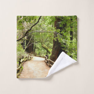 Muir Woods Path II Naturfotografie Waschlappen