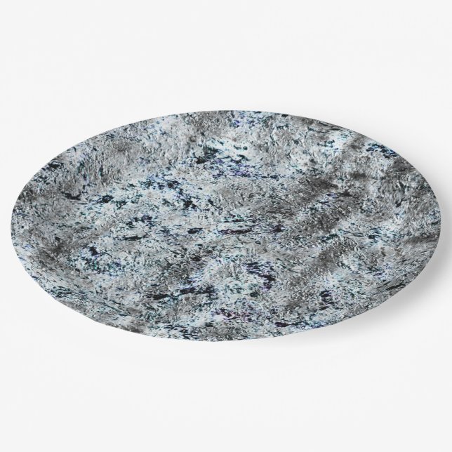 Muito rústico fungo prateado sujo de carbono pappteller (Schrägansicht)