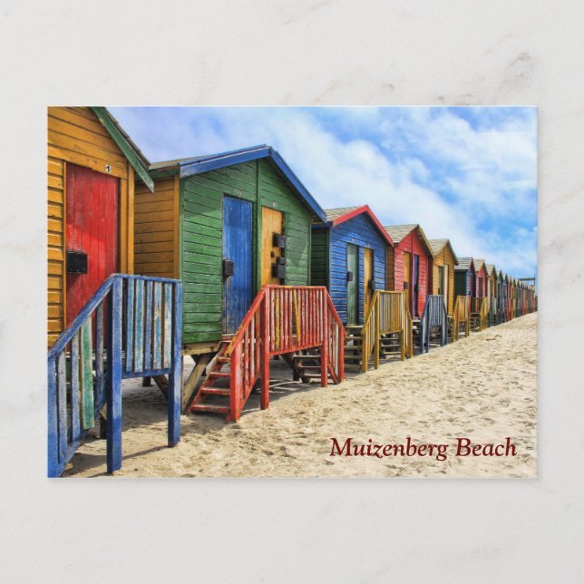 Muizenberg Beach Kapstadt Südafrika Postkarte (Vorderseite)