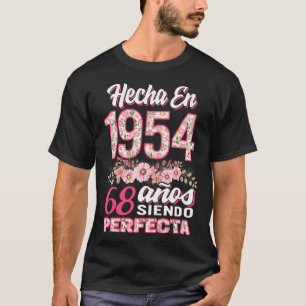 Mujer 68 Cumpleaños Regalo Hecha en 1954, 68 Anos T-Shirt