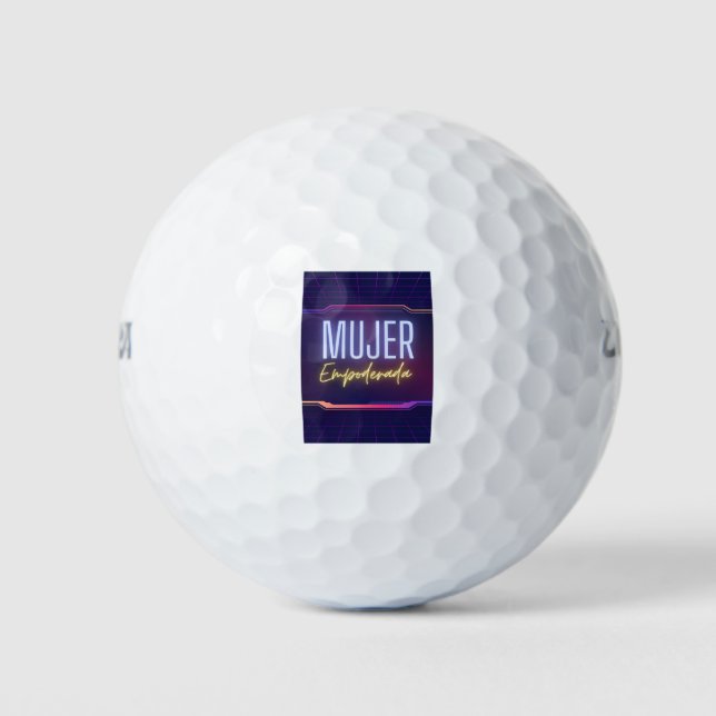 Mujer empoderada golfball (Vorderseite)