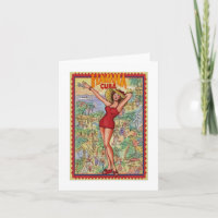 Mujer Havana: Vintages Kubano La Habana Tarjeta