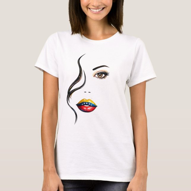 Mujer Venezolana Bella y Poderosa – VE T-Shirt (Vorderseite)