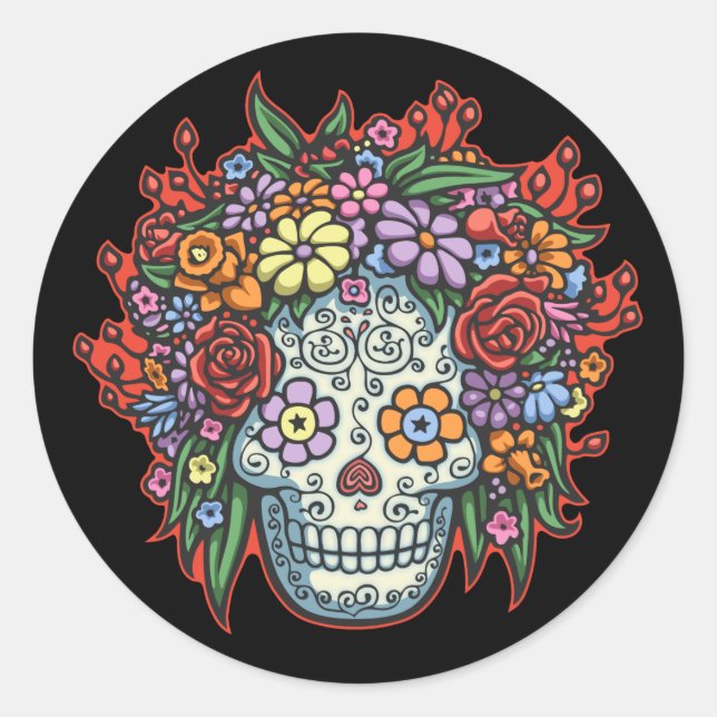 Mujere Muerta Con Gracias II Runder Aufkleber (Vorderseite)