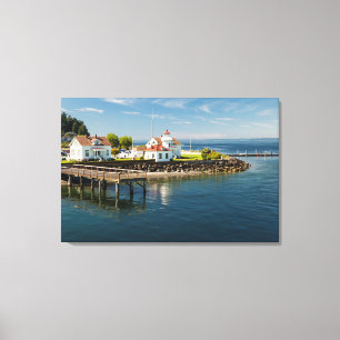 Mukilteo-Leuchtturm, Mukilteo, Washington, USA Leinwanddruck