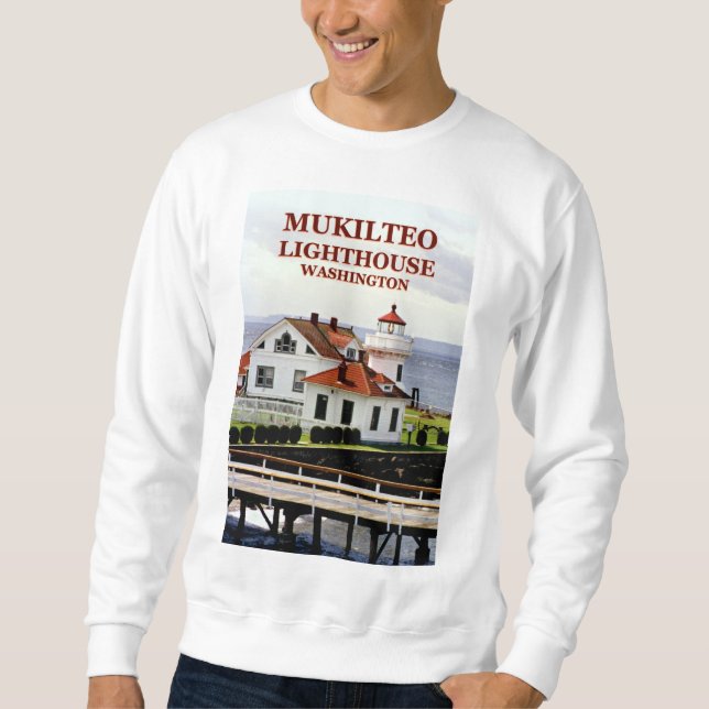 Mukilteo Leuchtturm, Washington-Sweatshirt Sweatshirt (Vorderseite)