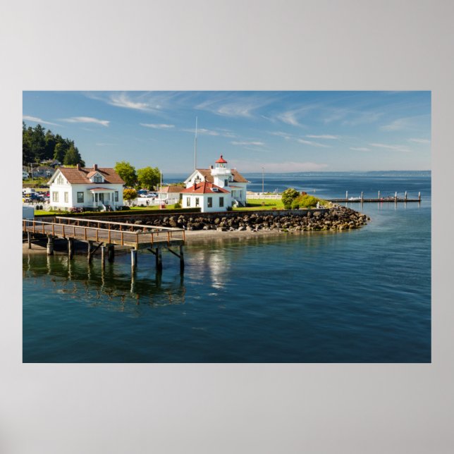 Mukilteo Lighthouse, Mukilteo, Washington, USA Poster (Vorne)