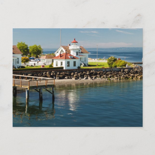 Mukilteo Lighthouse, Mukilteo, Washington, USA Postkarte (Vorderseite)
