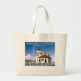 Mukilteo Lighthouse, Washington Jumbo Tote Bag Stoffbeutel