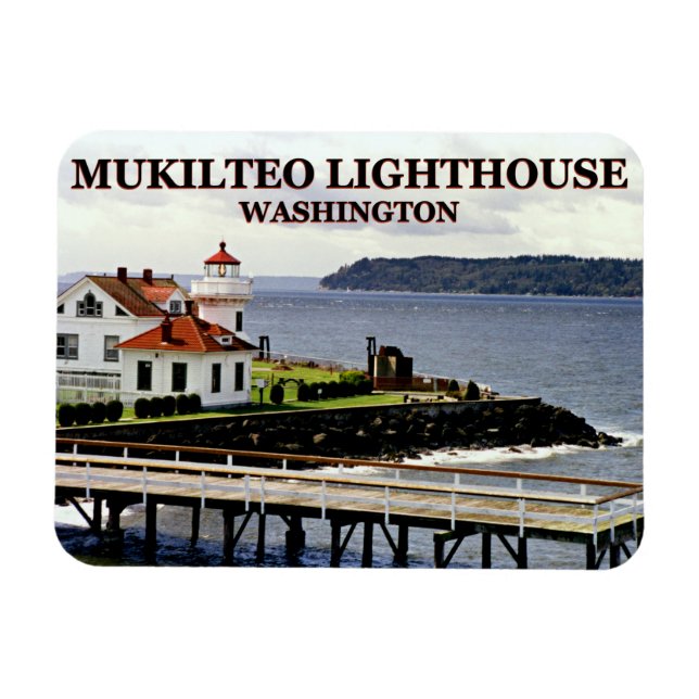 Mukilteo Lighthouse, Washington Magnet (Horizontal)