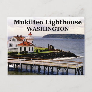 Mukilteo Lighthouse, Washington Postcard #1 Postkarte