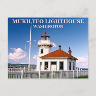 Mukilteo Lighthouse, Washington Postcard Postkarte