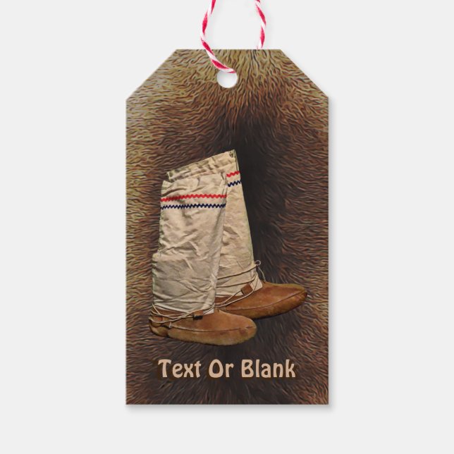 Muklugen auf Karibik-Fur Geschenkanhänger (Vorderseite)