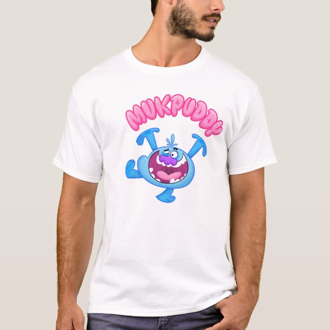 Mukpuddy blauer Typ - T der grundlegenden die T-Shirt (Vorderseite)