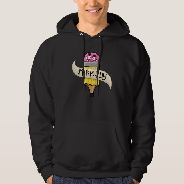Mukpuddy - "Muk-Bleistift" Hoodie (Vorderseite)