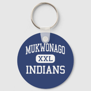Mukwonago - amerikanischer Ureinwohner - hoch - Schlüsselanhänger