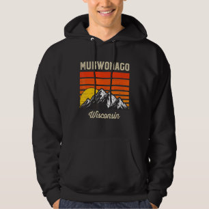 Mukwonago Wisconsin Retro City Staat Usa Hoodie