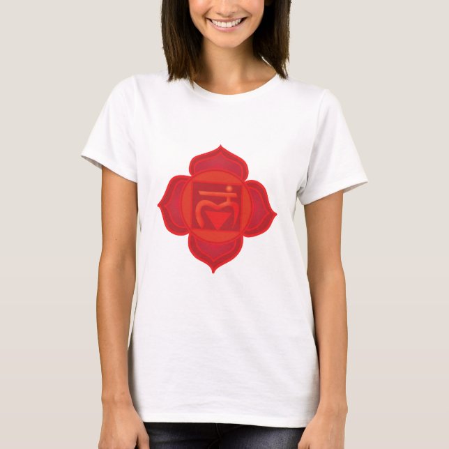 Muladhara chakra T - Shirt der Frauen (Vorderseite)