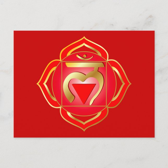 Muladhara oder root chakra Postcard Postkarte (Vorderseite)