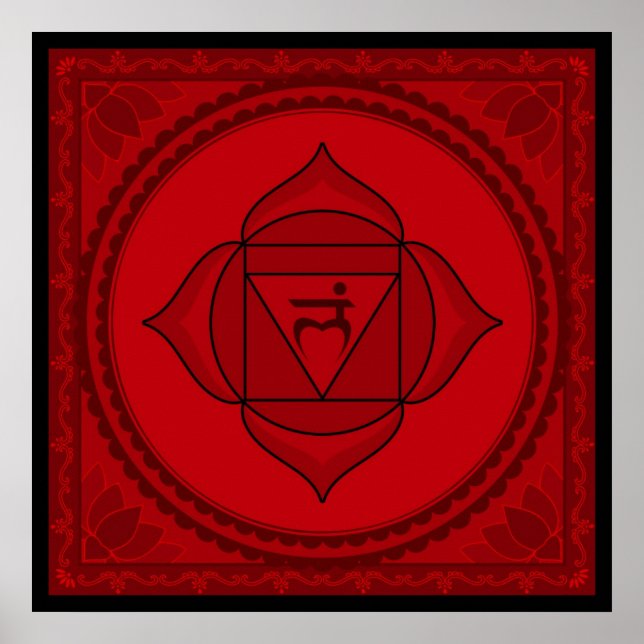 Muladhara oder Wurzelchakra-Poster Poster (Vorne)
