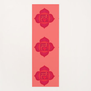 Muladhara, Root Chakra, roter Chakra-Yoga-Matte Yogamatte