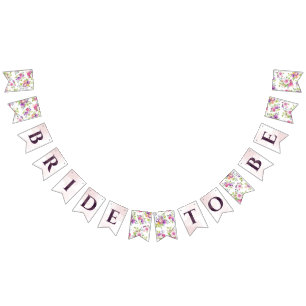 Mulberry and Ivory Dream Brautparty Wimpelkette