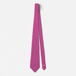 Mulberry Hidden Initials Solid Color Neck Tie Krawatte