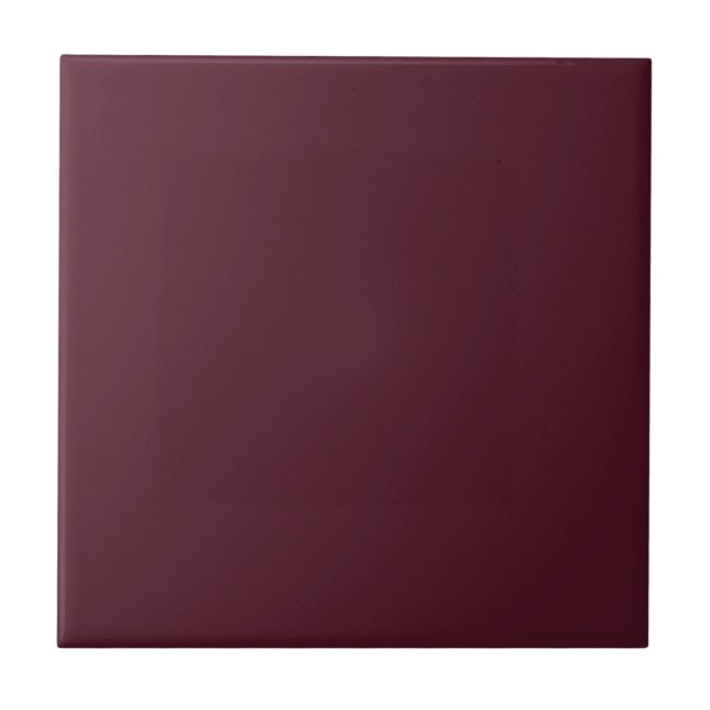 Mulberry Lila Solid Color Tile Fliese (Vorderseite)