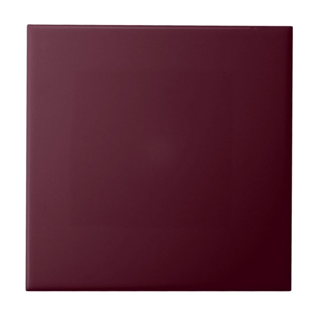 Mulberry Lila Solid Color Tile Fliese (Vorderseite)