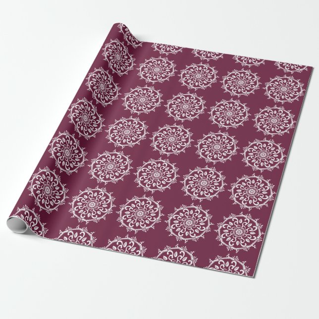 Mulberry Mandala Geschenkpapier (Ungerollt)
