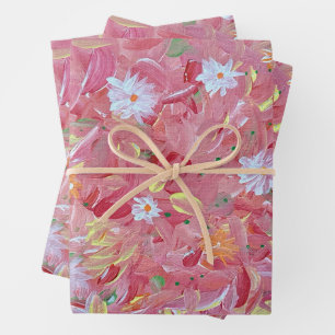 Mulberry Red Wrapping Paper Geschenkpapier Set