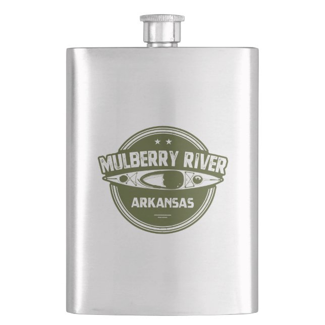 Mulberry River, Arkansas Flachmann (Vorderseite)