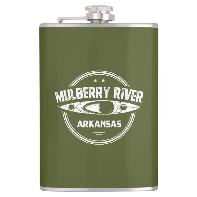 Mulberry River, Arkansas Flachmann (Vorderseite)