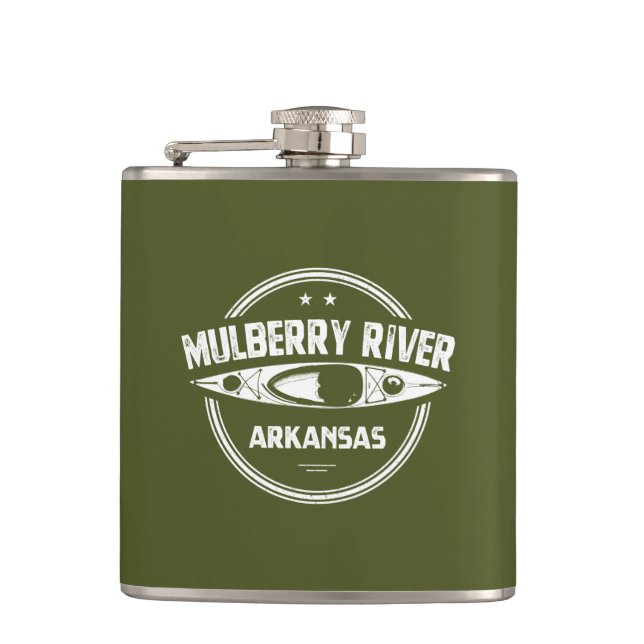 Mulberry River, Arkansas Flachmann (Vorderseite)
