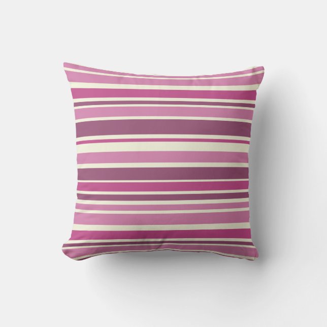 Mulberry Stripes Kissen (Vorderseite)
