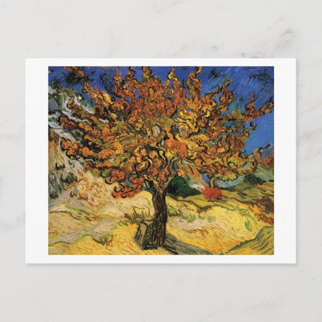 Mulberry Tree (F637) Van Gogh Fine Art Postkarte (Vorderseite)
