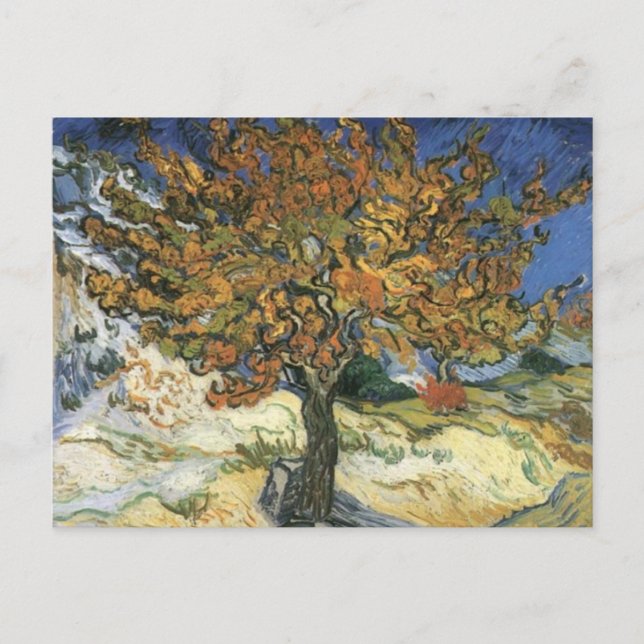 Mulberry Tree von van Gogh Postkarte (Vorderseite)
