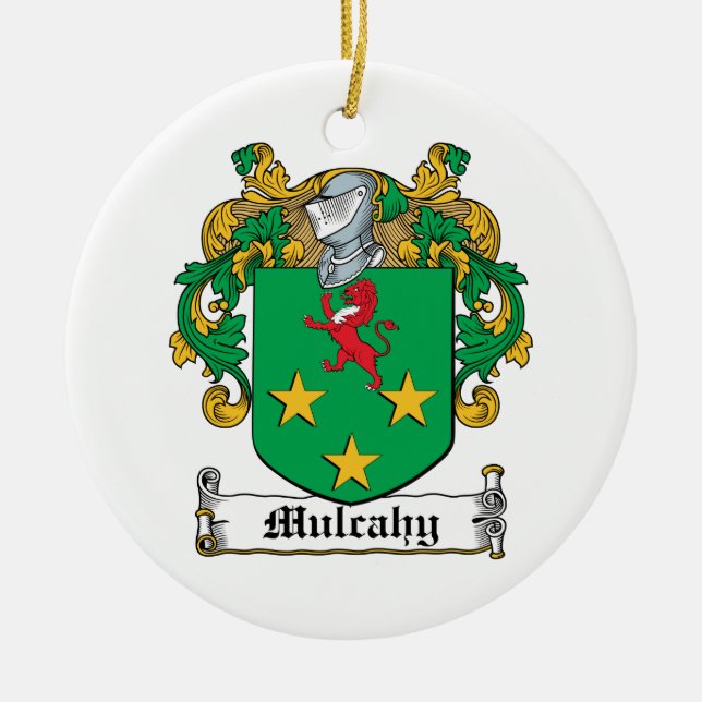 Mulcahy Familienwappen Keramikornament (Vorne)