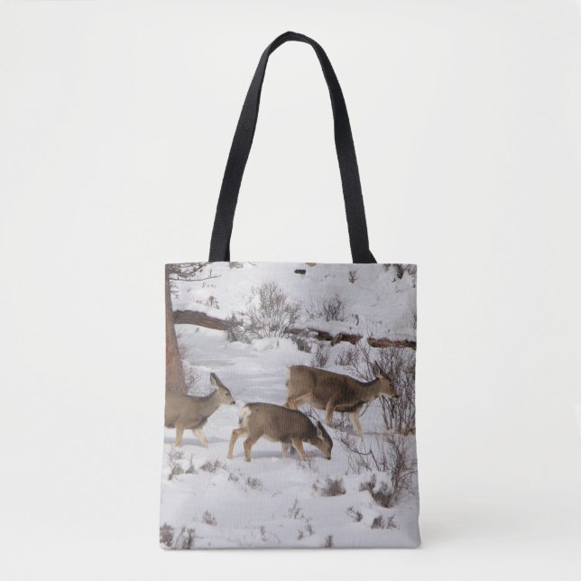 Mule Deer and Elk Tote Bag (Vorderseite)