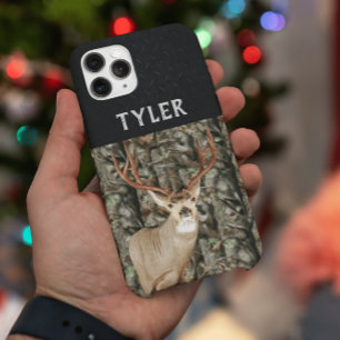 Mule Deer Camo Hunting Name Antlers Buck iPhone 16 Plus Hülle