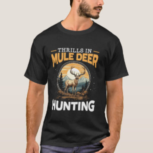 Mule Deer Junter Animal Jagd Rifle Jagd Long Sl T-Shirt