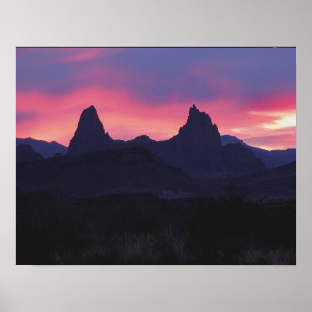 Mule Ears - Big Bend, Texas Poster (Vorne)