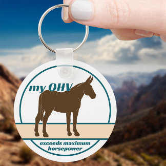 Mule Power OHV Maximum Horsepower Metal Schlüssela Schlüsselanhänger