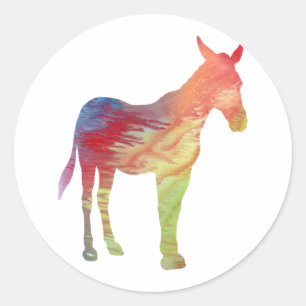 Mule Runder Aufkleber