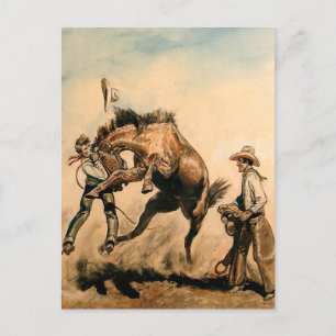 "Mule" Western Art von Will James Postkarte
