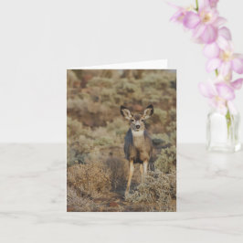 Muley in the Sage - 4" x 5.6" Notecard Karte