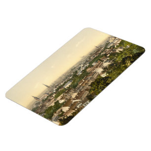 Mülhausen aus dem Süden, Elsass, Frankreich Magnet