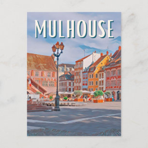 Mulhouse Foto Vintage Postkarte