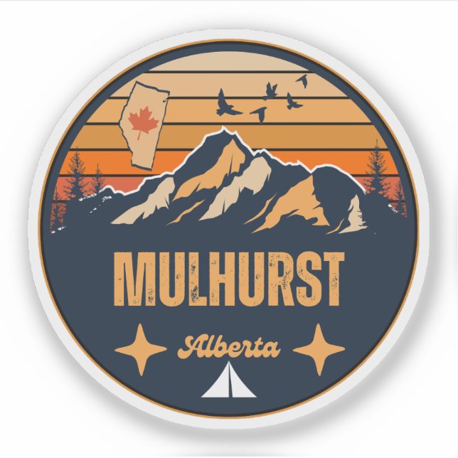 Mulhurst, Alberta Aufkleber (Vorderseite)